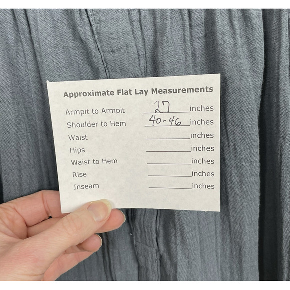 Parachute Organic Cloud Cotton Sleep Dress Size 1X Asymmetric Henley Sustainable - Picture 5 of 5